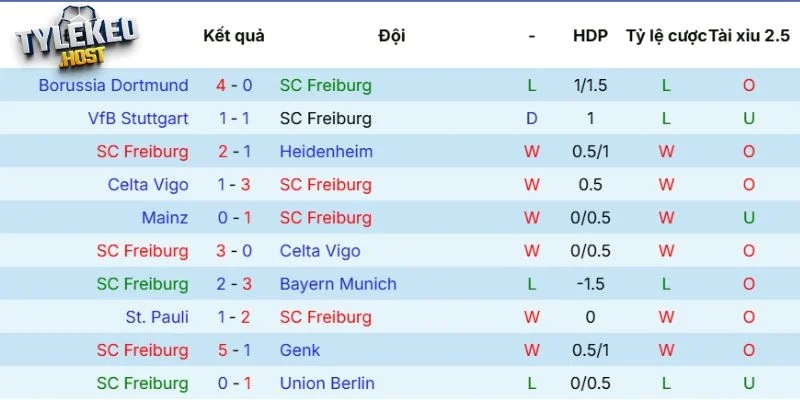 Thực lực của Freiburg